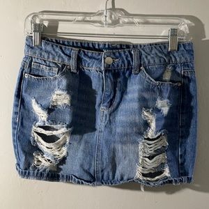 Mini skirt jean